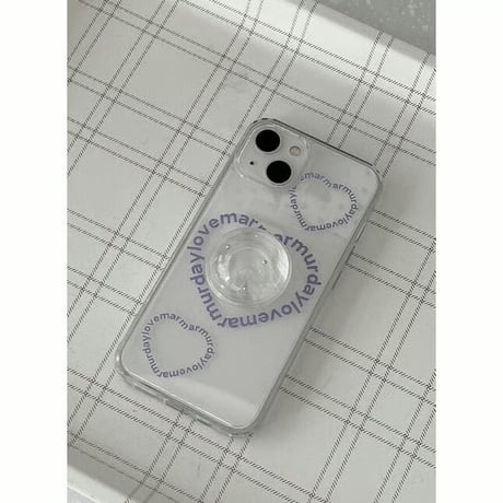 Heart Beat Jelly Hard Case Violet