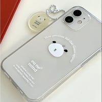 【our store stock】simple jelly case amung white