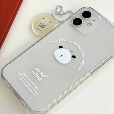【our store stock】simple jelly case amung white