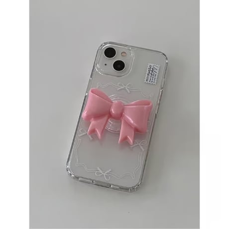 [Still in Stock] Ballerina Ribbon White Jelly Hard Case