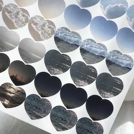 photo heart sticker