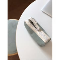 [Clam正規販売店] round pencilcase Corduroy warm mint