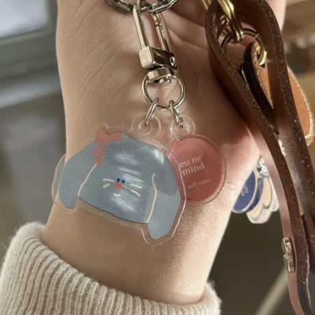 logo charm friends keyring