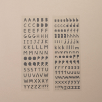 Alphabet Sticker Set