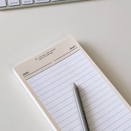 Butter B5 half memo pad