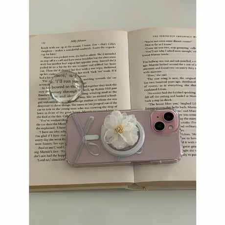 [Still in Stock] Silver Ribbon Knot Jelly Hard Case