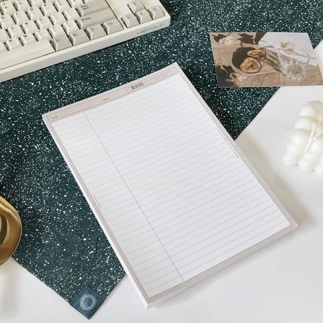 More Basic B5 Memo Pad