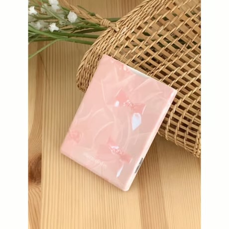 [Mag Safe] Ballet Core Ribbon Spring Card Pocket