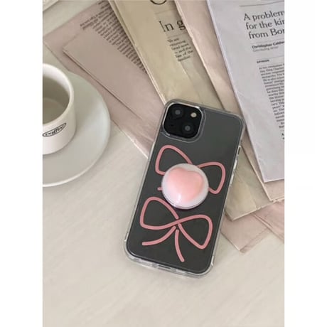 Glitter Heart Resin Grip Tok