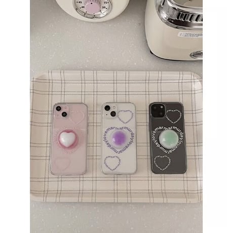 Heart Beat Jelly Hard Case Pink