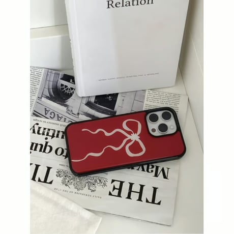 Red Velvet Ribbon Epoxy Case