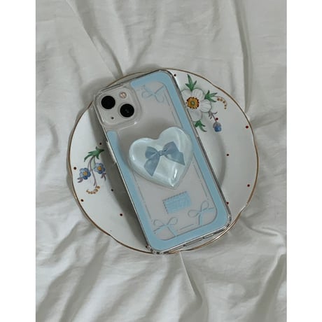 Sky Antique Line Ribbon Gel Hard Resin Case