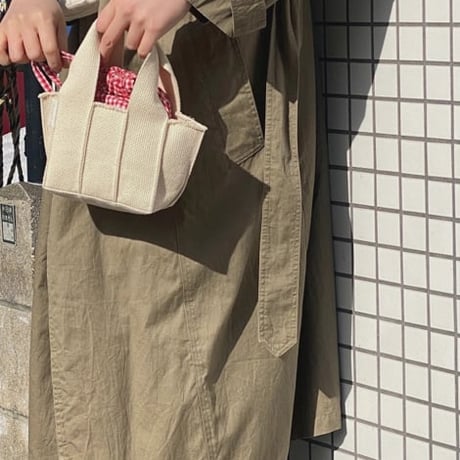 [Weave] Mini Tote Ivory