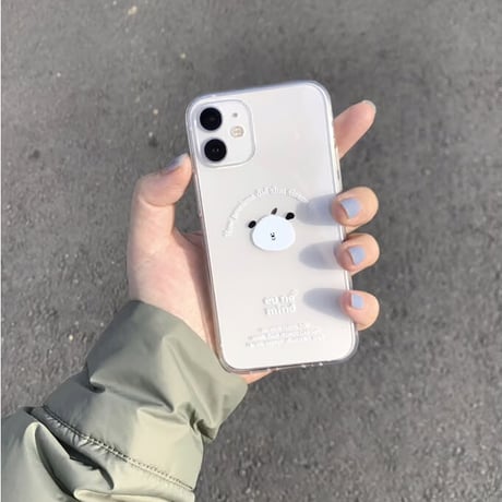 【our store stock】simple jelly case amung white