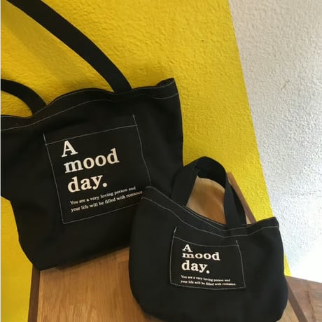 mini black stitch bag