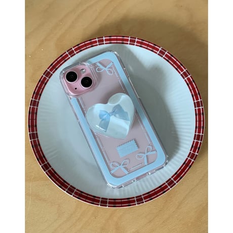 Sky Antique Line Ribbon Gel Hard Resin Case