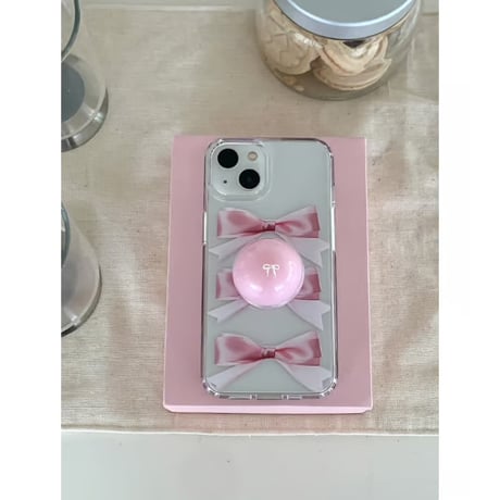 Blush Ribbon Gel Hard Case