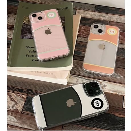 Round Jelly Hard Case Cream&Black