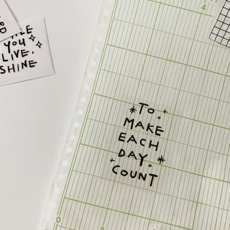Lettering sticker ver.3