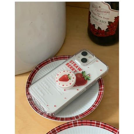 Fruit Letter Jelly Hard Case Strawberry