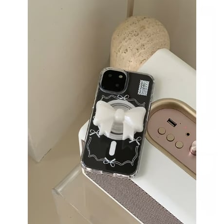 [Still in Stock] Ballerina Ribbon White Jelly Hard Case