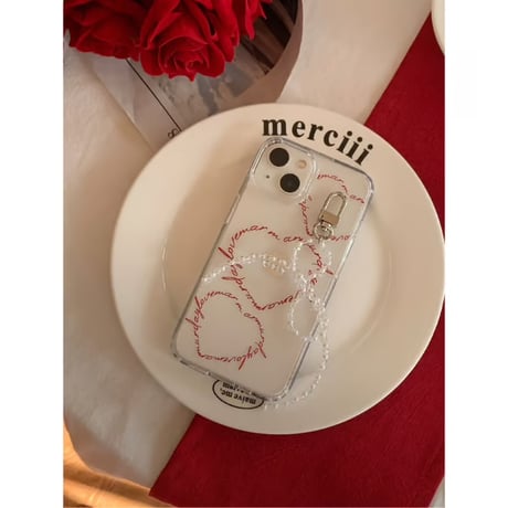 Red Heartbeat Jelly Hard Case
