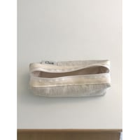 [Clam正規販売店] round pencilcase Oatmeal gray