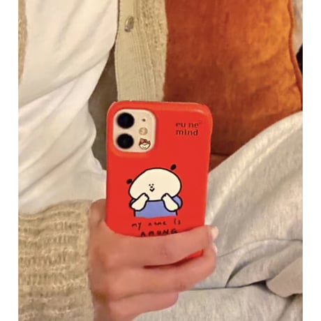 Bottom Card Case Vivid Amung Series Red