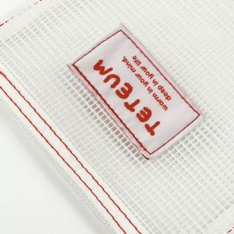 RED POINT MESH POUCH MEDIUM