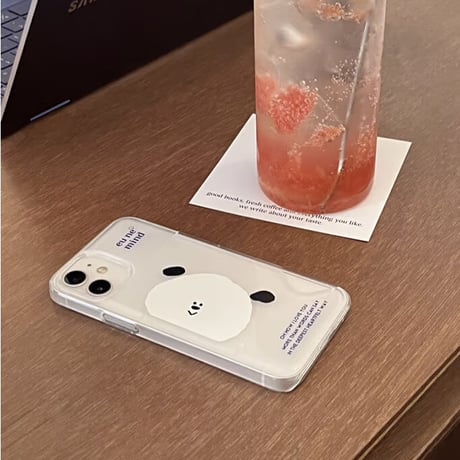 【our store stock】card poket clear hard case amung