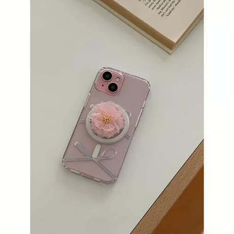 [Still in Stock] Silver Ribbon Knot Jelly Hard Case