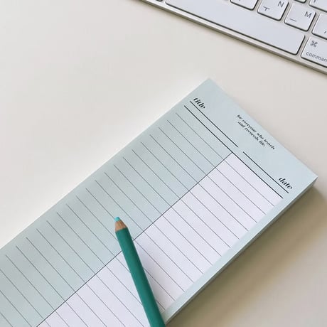 Butter B5 half memo pad