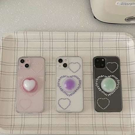 Heart Beat Jelly Hard Case Violet