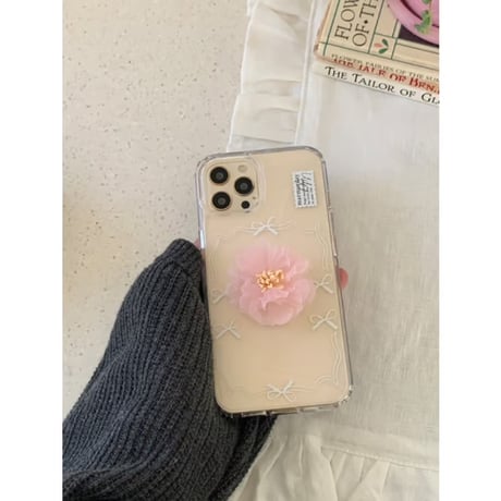 [Still in Stock] Ballerina Ribbon White Jelly Hard Case