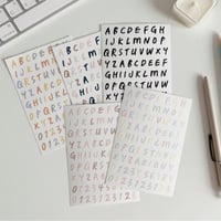 alphabet sticker