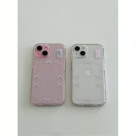 [Still in Stock] Ballerina Ribbon White Jelly Hard Case