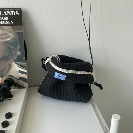 [Clam正規販売店] string pouch Soft black