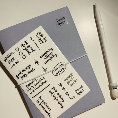 Lettering sticker ver.4