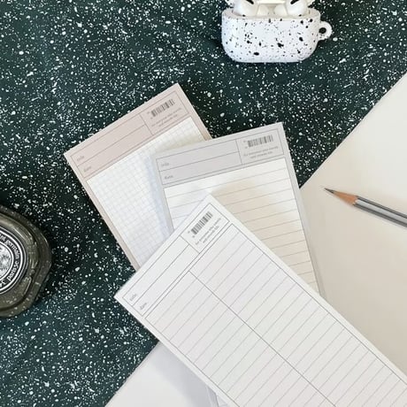 More Basic B5 Half Memo Pad