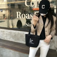 mini black stitch bag