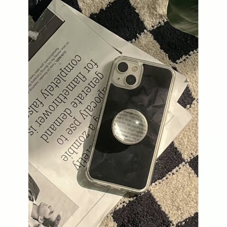 Black Crumpled Paper Jelly Hard Case