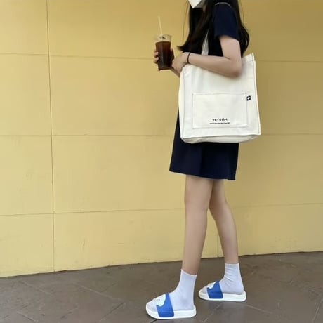 NAVY STITCH BAG