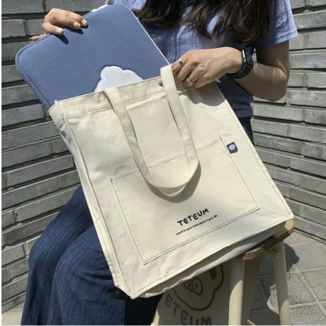 NAVY STITCH BAG