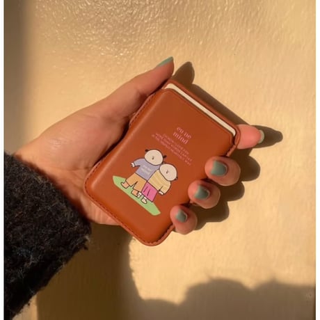 【our store stock】 Leather Card Holder [MagSafe]