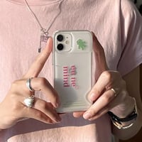【our store stock】card poket clear hard case james