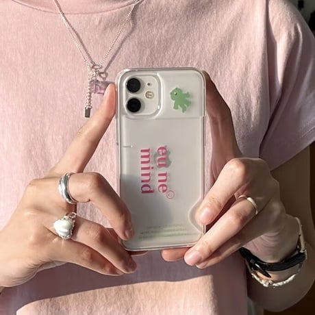 【our store stock】card poket clear hard case james