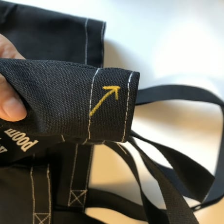 mini black stitch bag