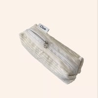 [Clam正規販売店] round pencilcase Corduroy snow