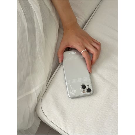 [MagSafe pink ring] Romantic Script Silver Case