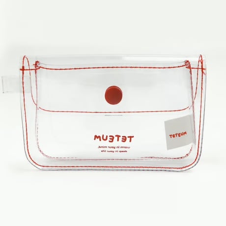 RED STITCH CARD WALLET